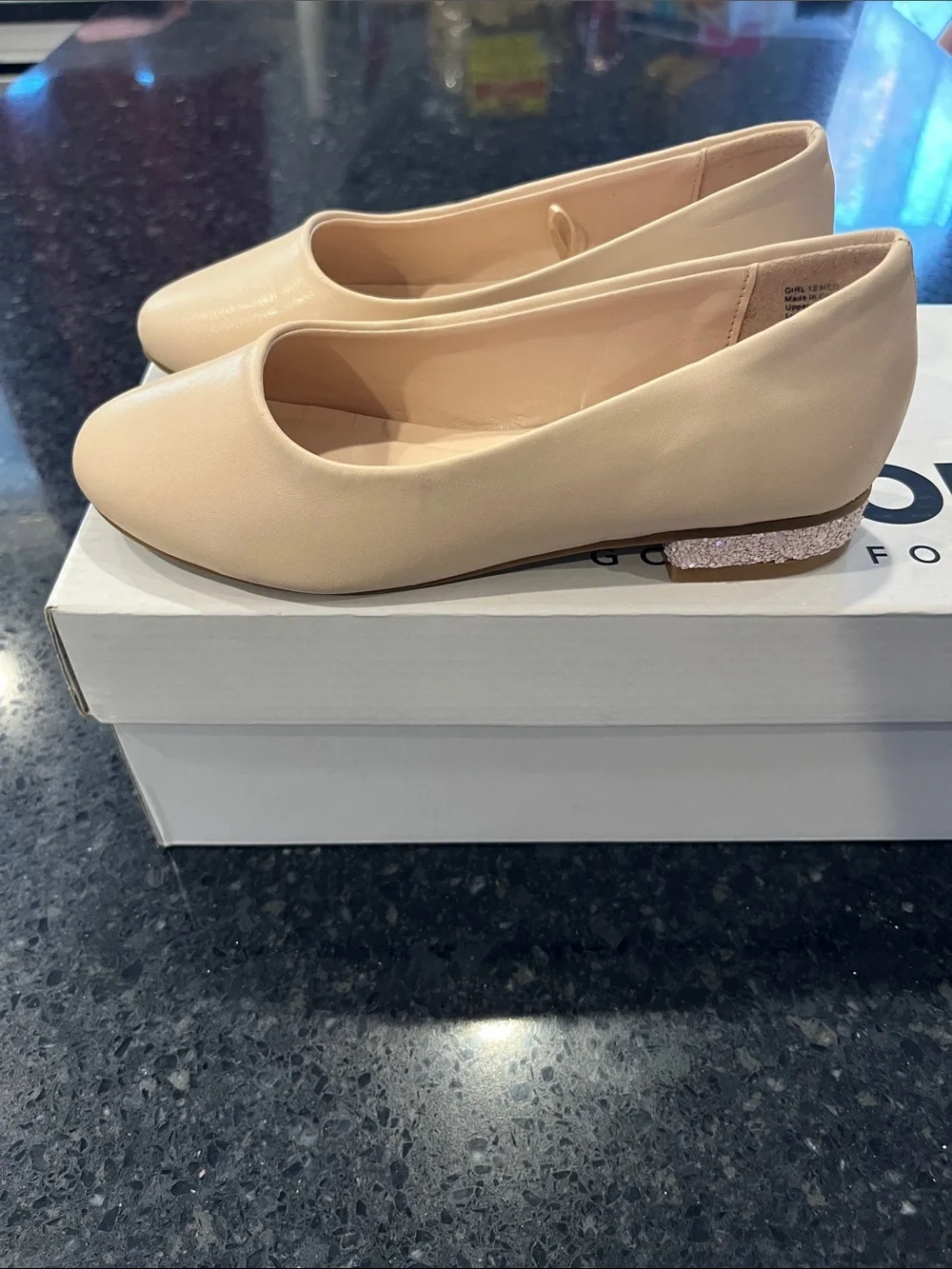 Sonoma Nude/Tan Girls' Ballet Flats - Slip-On Dress Shoes